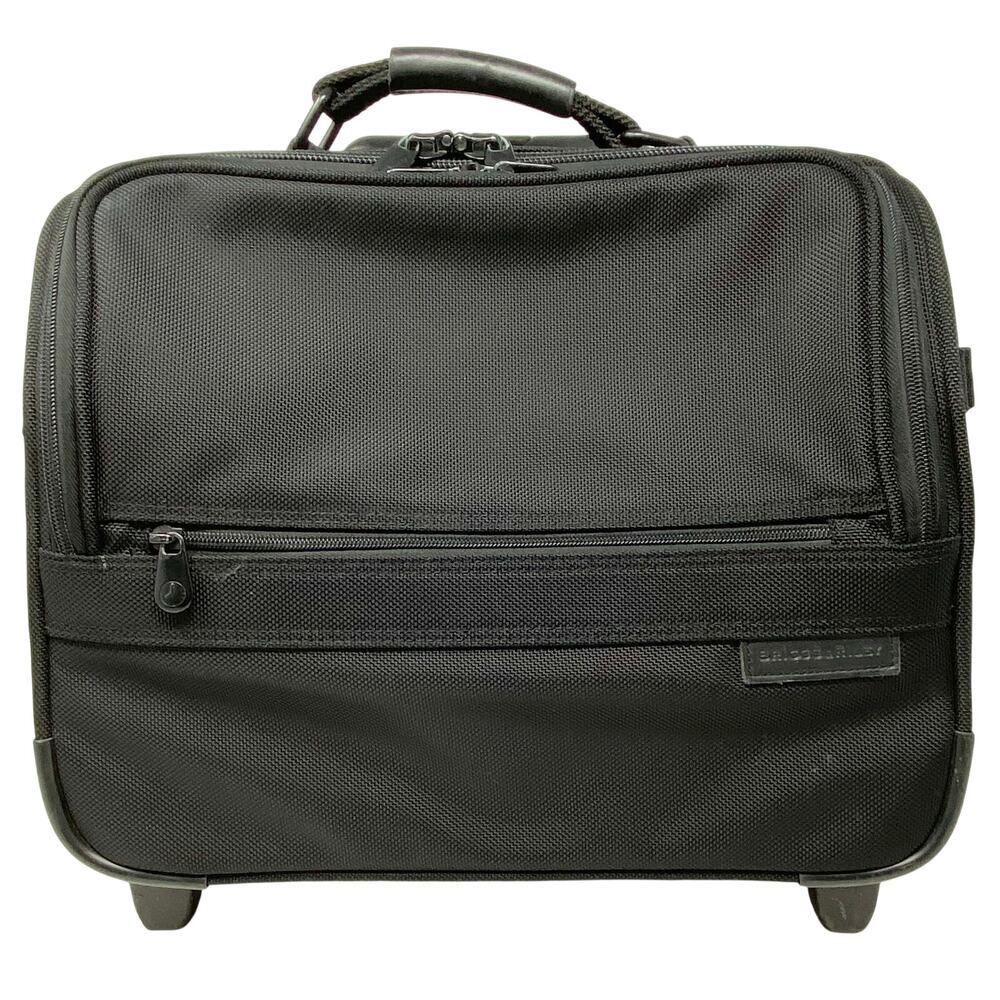 Briggs & Riley Baseline Rolling Cabin Bag Carry On Suitcase Black U114 - Picture 9 of 12
